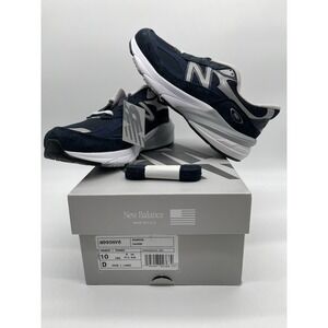 New Balance 990v6 Sneakers WMNS 10 Wide Blue Low Navy White W990NV6 Made In USA